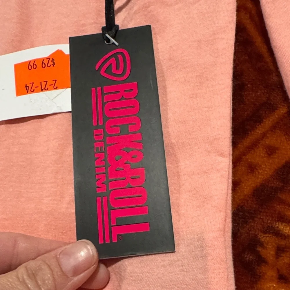 Rock & Roll Cowgirl Pink Yee Haw Y'all Long Sleeve Tee - Picture 3 of 4